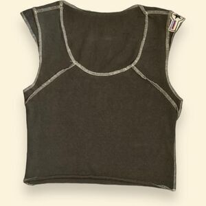 Unique military style y2k cropped tank top